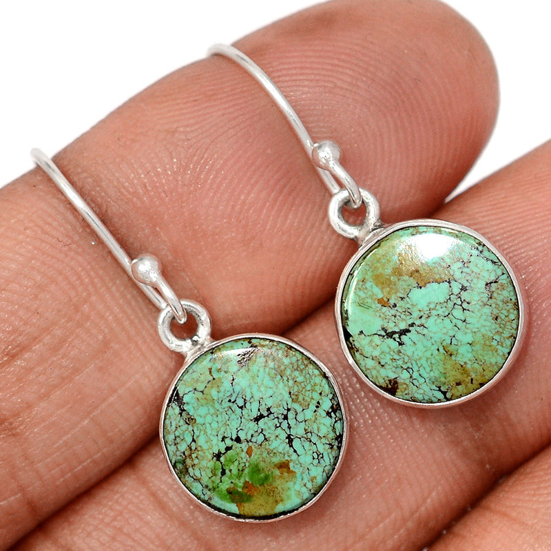 1.1" Tibetan Turquoise Earrings - TQSE675