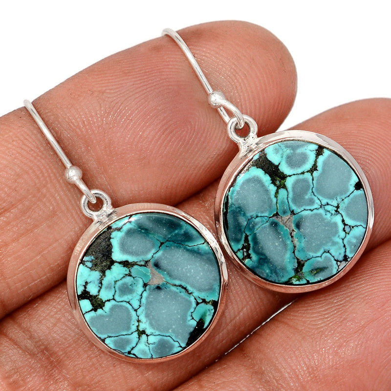 1.3" Tibetan Turquoise Earrings - TQSE676