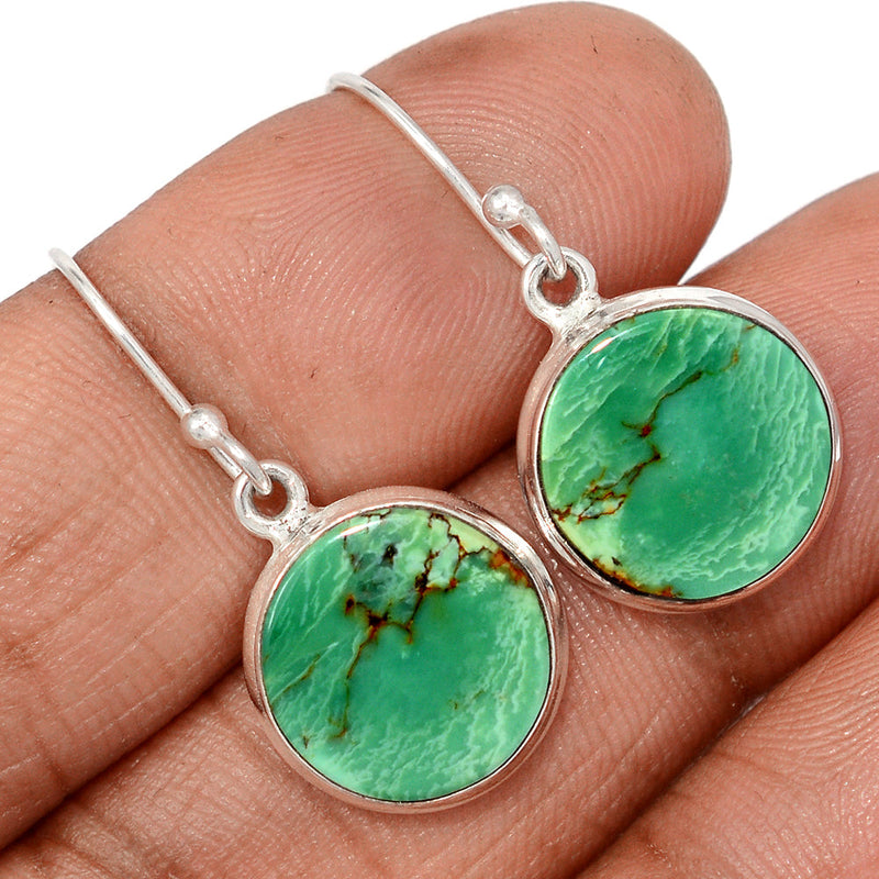 1.2" Tibetan Turquoise Earrings - TQSE678