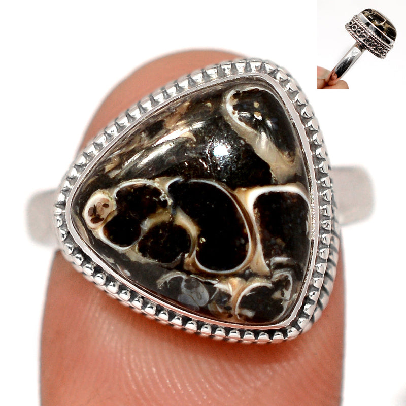 Fine Filigree - Turtella Jasper Ring - TTJR642