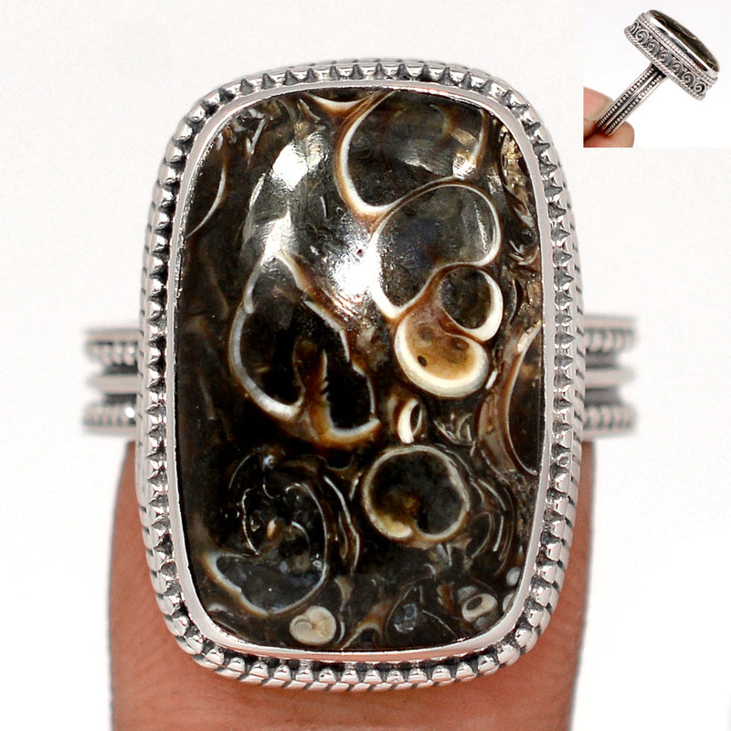 Fine Filigree - Turtella Jasper Ring - TTJR645