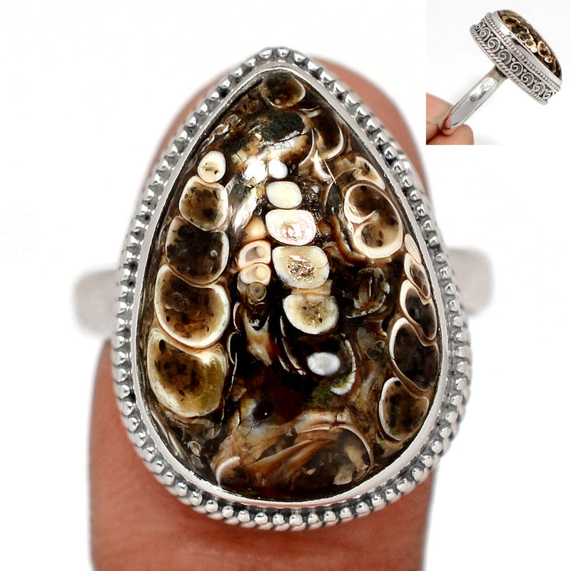 Fine Filigree - Turtella Jasper Ring - TTJR646