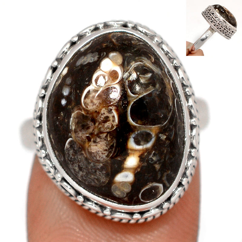 Fine Filigree - Turtella Jasper Ring - TTJR648