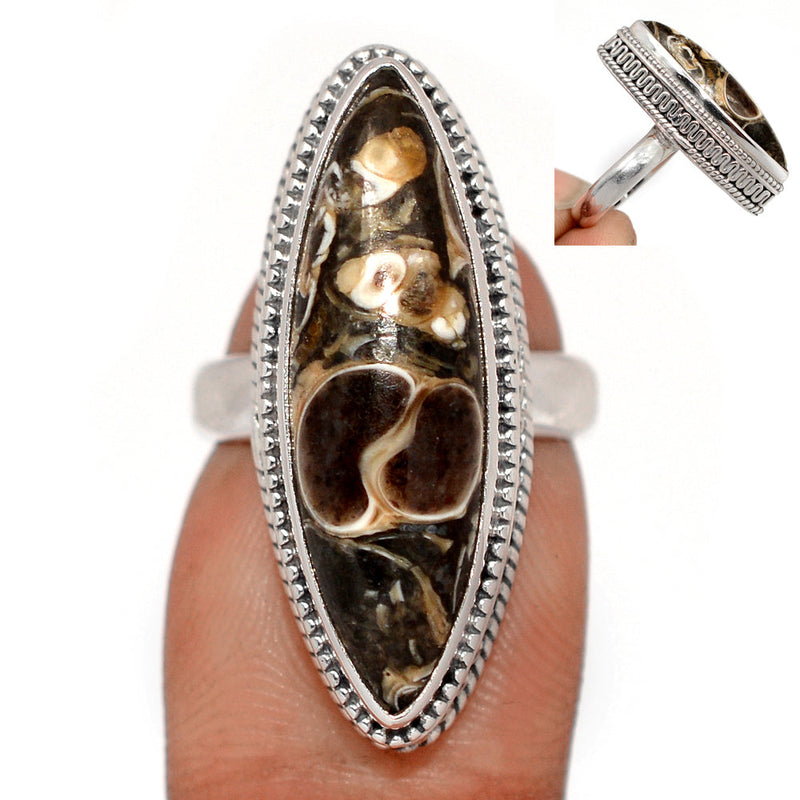 Fine Filigree - Turtella Jasper Ring - TTJR655