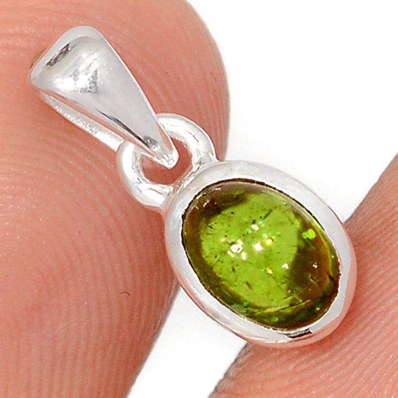 0.6" Tourmaline Cabochon Pendants - TUCP262