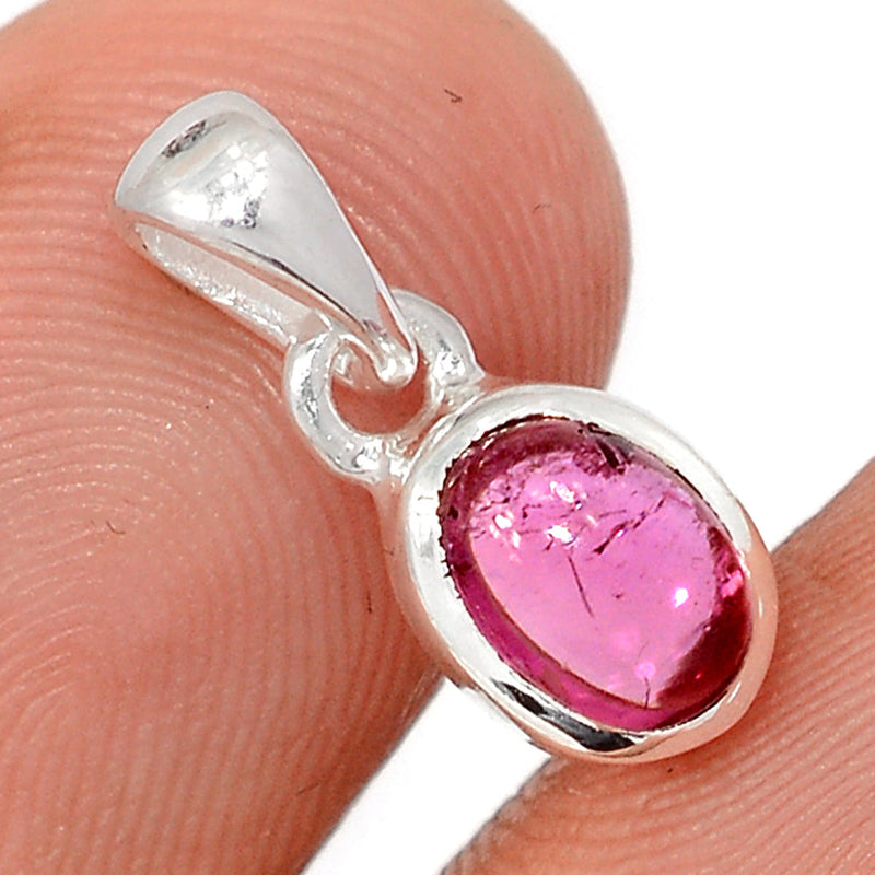 0.6" Tourmaline Cabochon Pendants - TUCP267