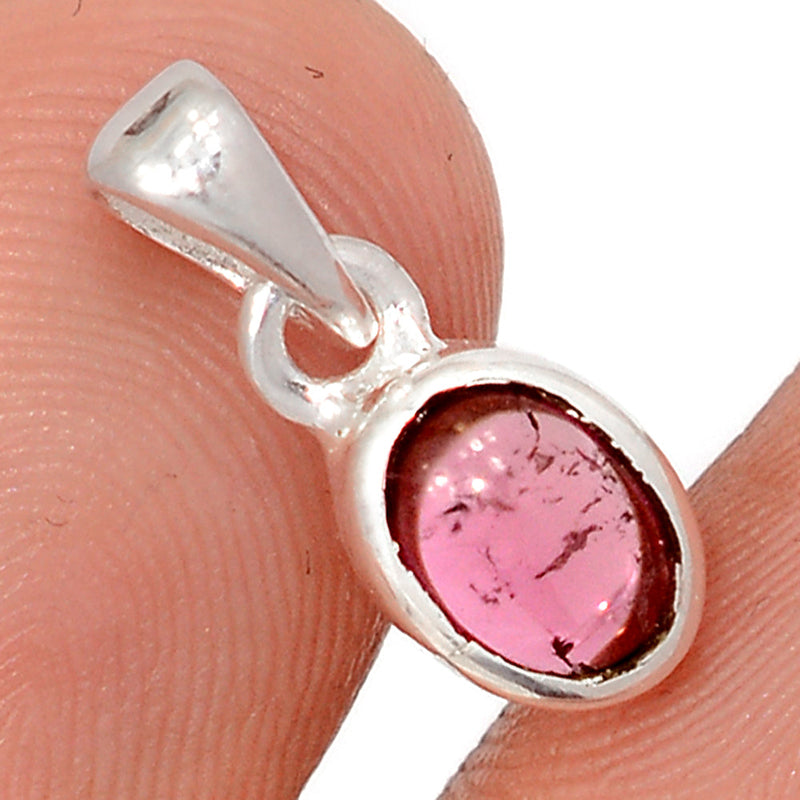 0.6" Tourmaline Cabochon Pendants - TUCP270