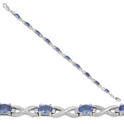 4*6 MM Oval - Tanzanite Faceted Bracelets - TZB1018