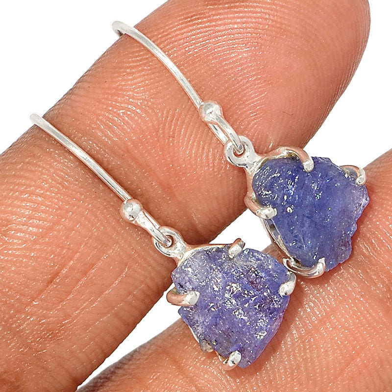1.1" Claw - Tanzanite Rough Earrings - TZRE432