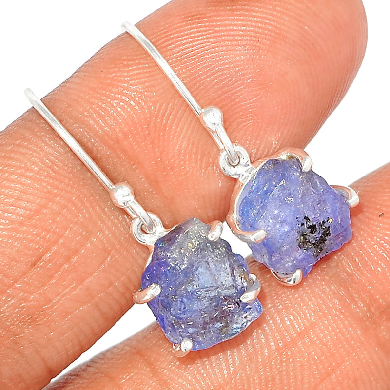 1.1" Claw - Tanzanite Rough Earrings - TZRE433