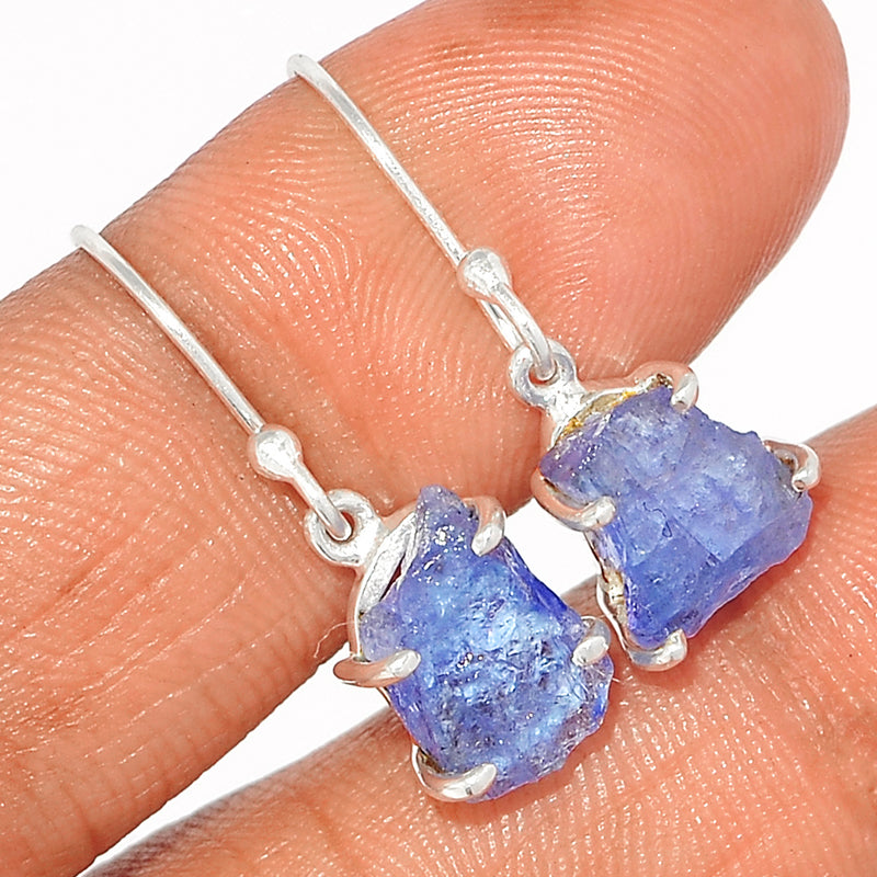 1.1" Claw - Tanzanite Rough Earrings - TZRE435