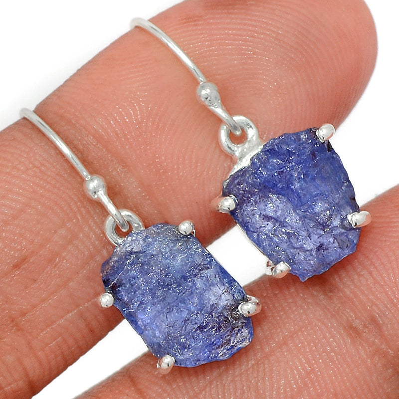 1.1" Claw - Tanzanite Rough Earrings - TZRE465