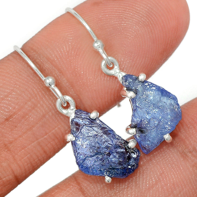 1.2" Claw - Tanzanite Rough Earrings - TZRE466