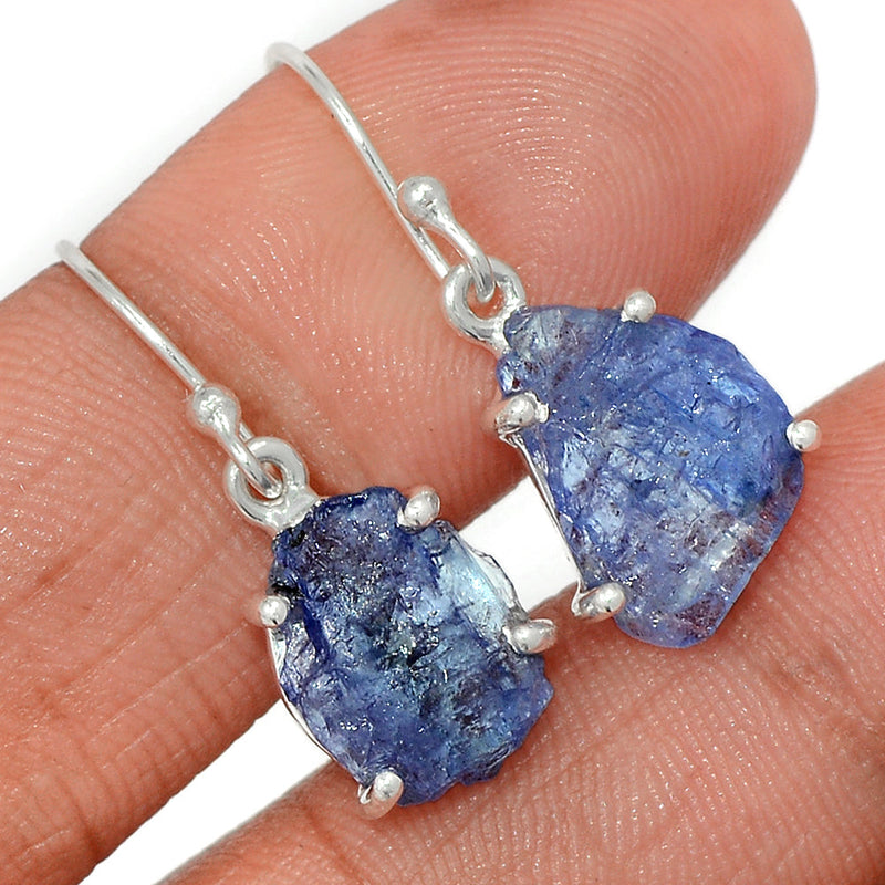 1.1" Claw - Tanzanite Rough Earrings - TZRE467