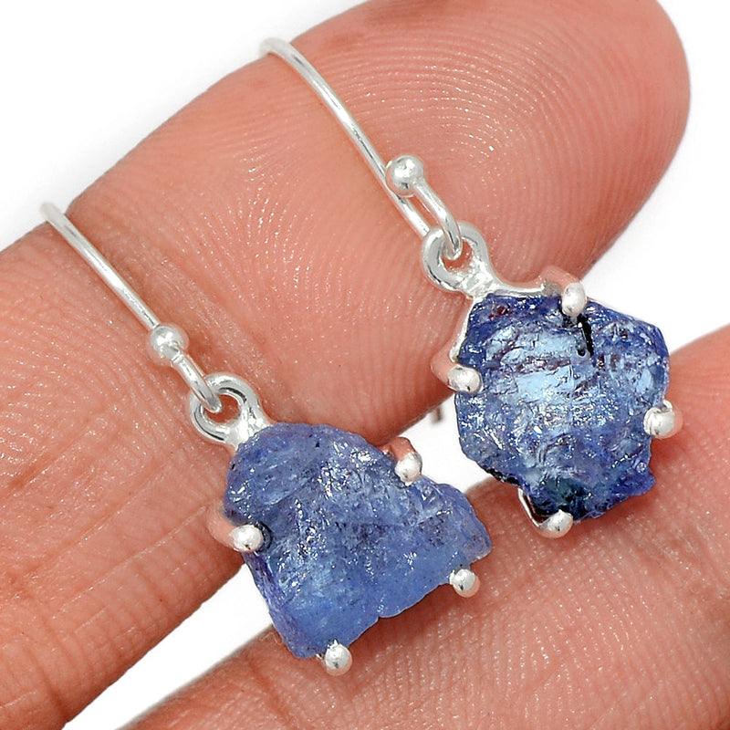 1.1" Claw - Tanzanite Rough Earrings - TZRE468