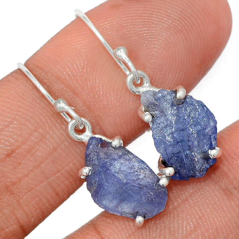 1.2" Claw - Tanzanite Rough Earrings - TZRE471