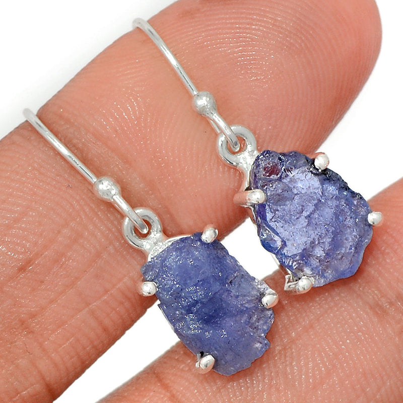 1.1" Claw - Tanzanite Rough Earrings - TZRE473