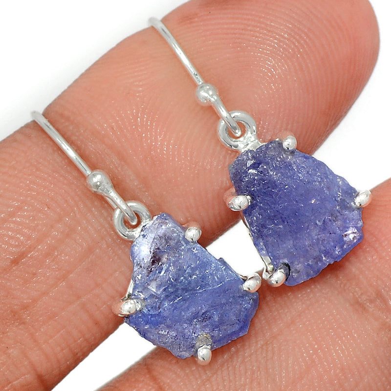 1.1" Claw - Tanzanite Rough Earrings - TZRE478