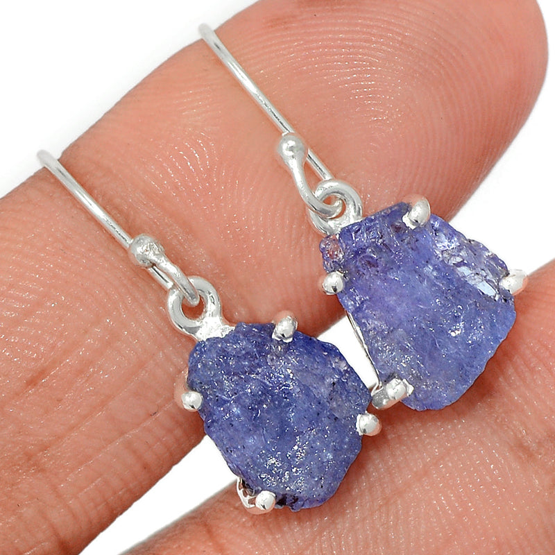 1.1" Claw - Tanzanite Rough Earrings - TZRE479