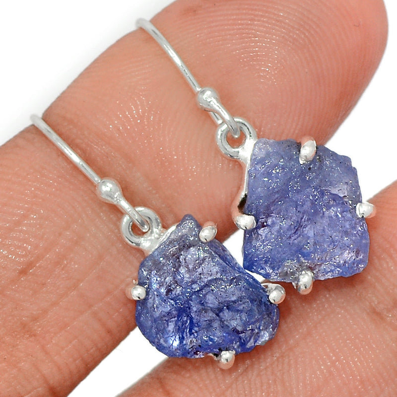 1.1" Claw - Tanzanite Rough Earrings - TZRE482