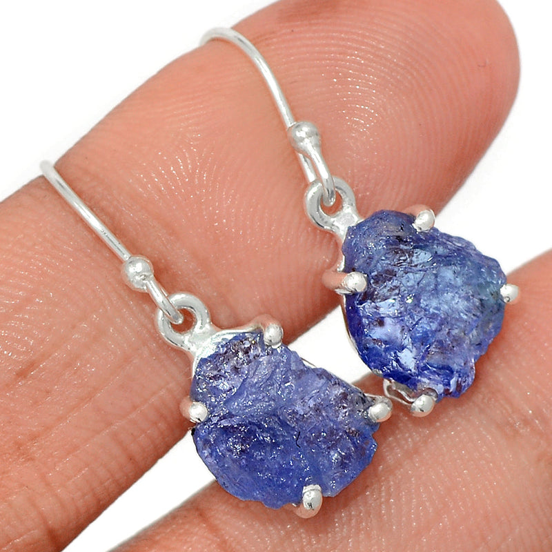 1.1" Claw - Tanzanite Rough Earrings - TZRE483