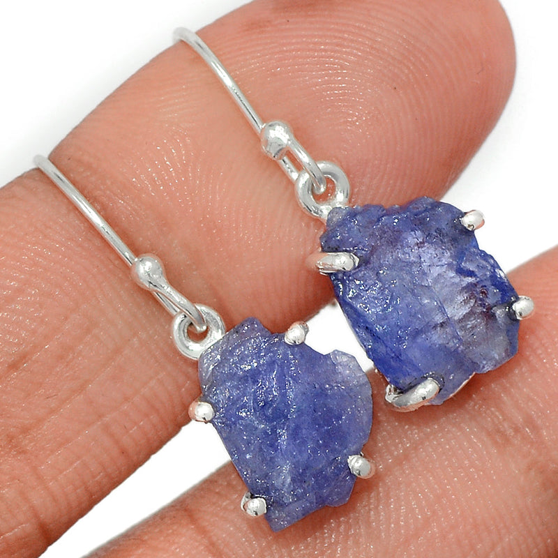 1.1" Claw - Tanzanite Rough Earrings - TZRE484