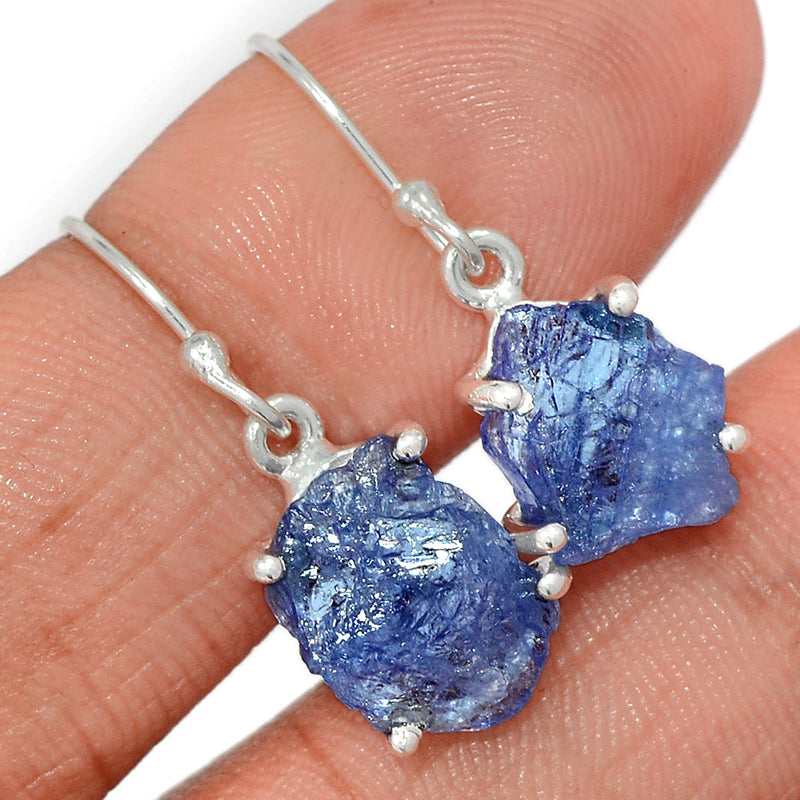 1.1" Claw - Tanzanite Rough Earrings - TZRE489