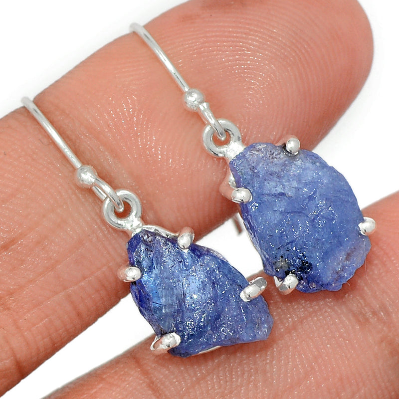 1.2" Claw - Tanzanite Rough Earrings - TZRE493