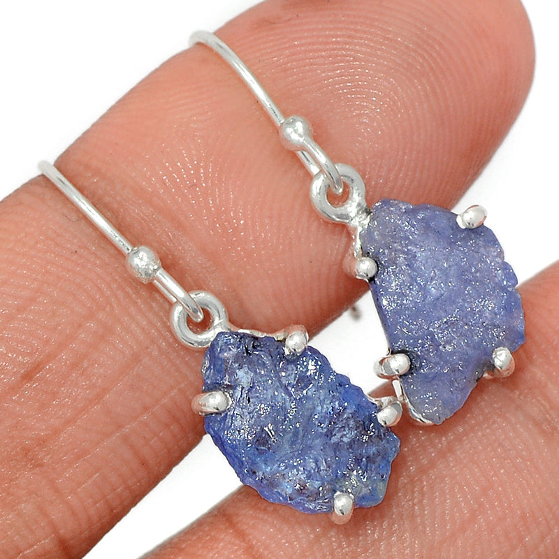 1.1" Claw - Tanzanite Rough Earrings - TZRE494