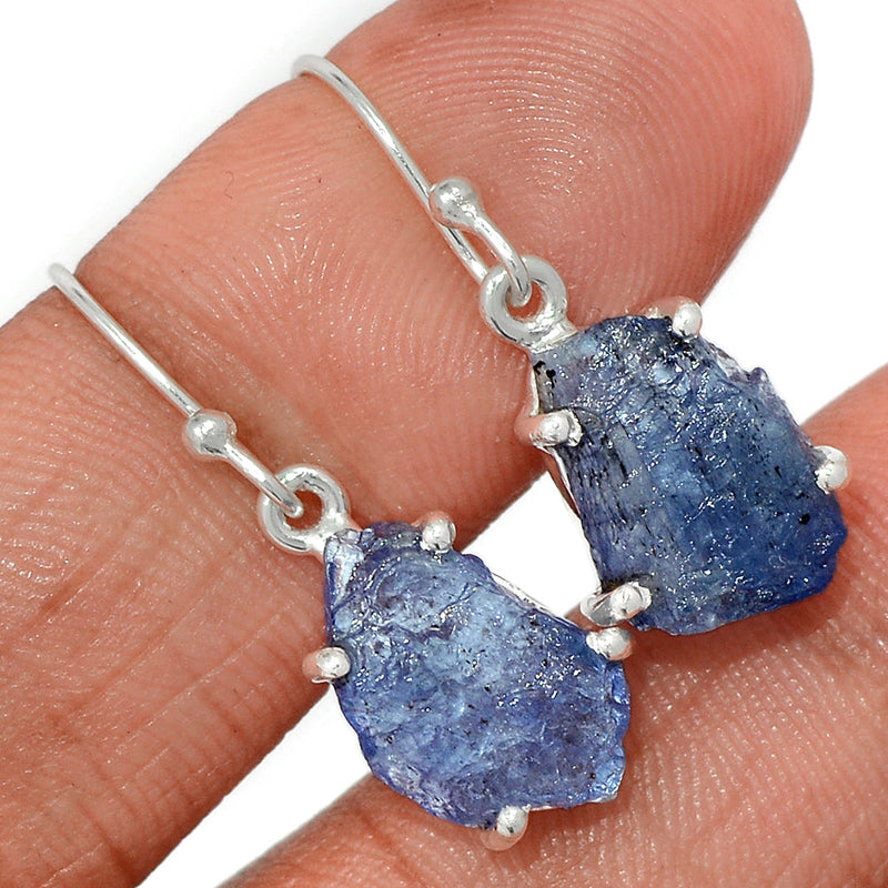 1.2" Claw - Tanzanite Rough Earrings - TZRE496