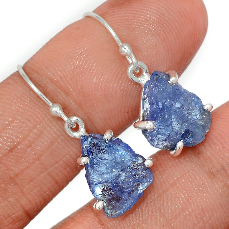 1.1" Claw - Tanzanite Rough Earrings - TZRE499
