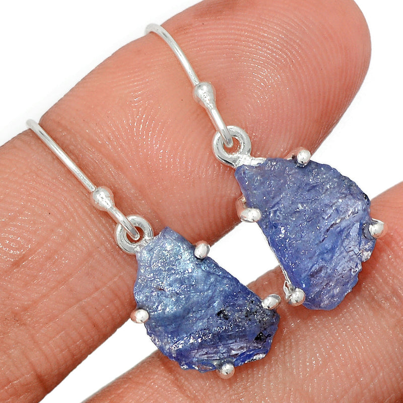 1.2" Claw - Tanzanite Rough Earrings - TZRE502