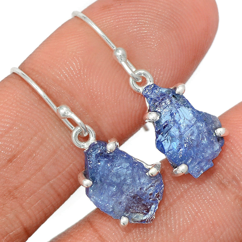 1.2" Claw - Tanzanite Rough Earrings - TZRE505