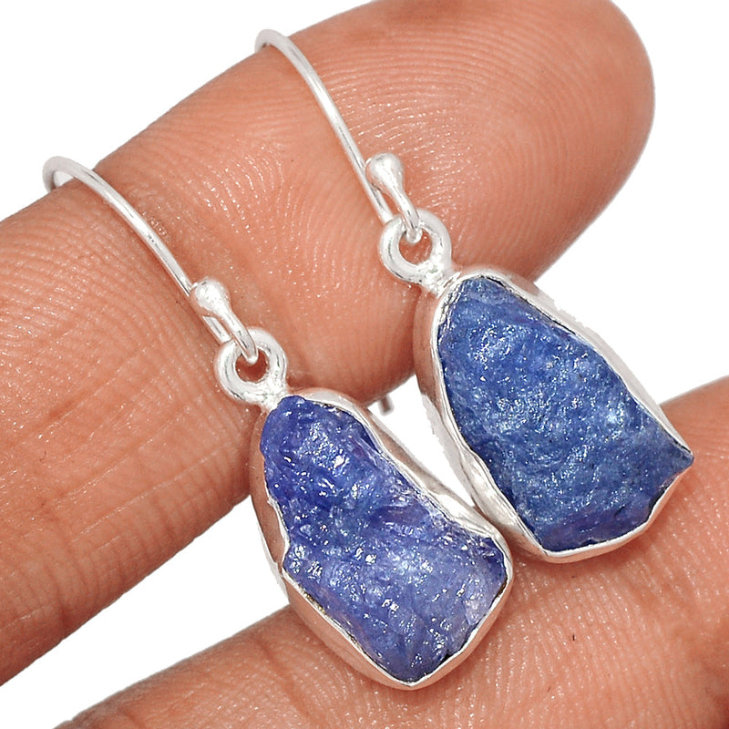1.2" Tanzanite Rough Earrings - TZRE508
