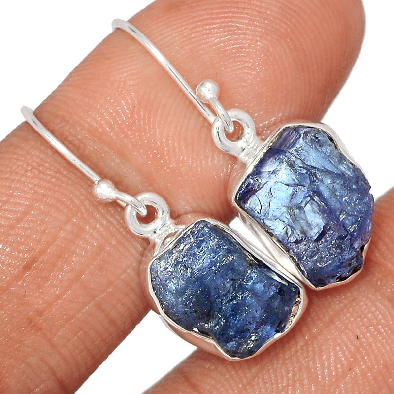 1.2" Tanzanite Rough Earrings - TZRE509