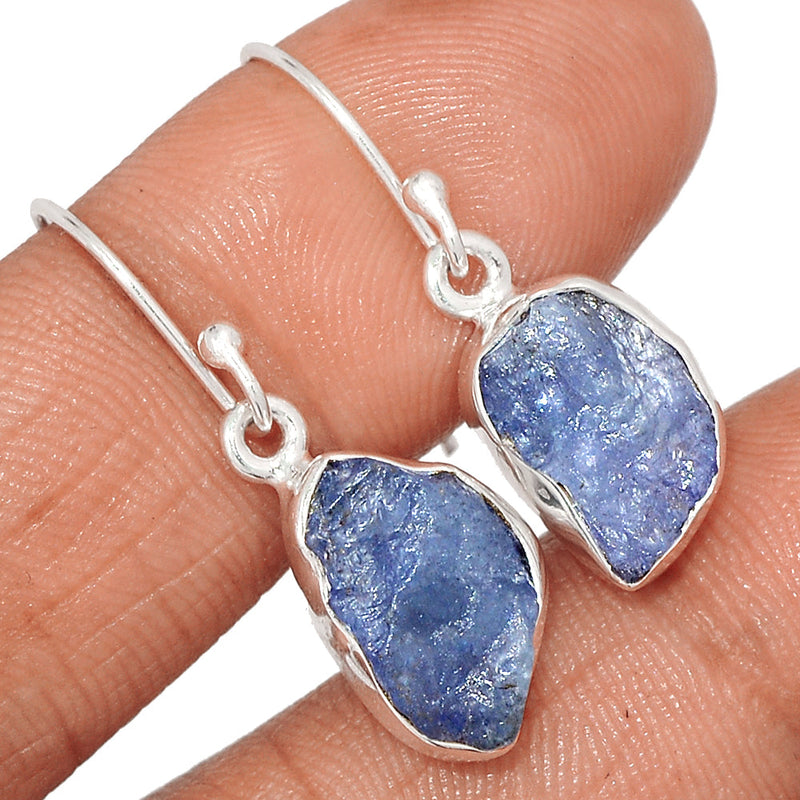 1.2" Tanzanite Rough Earrings - TZRE511