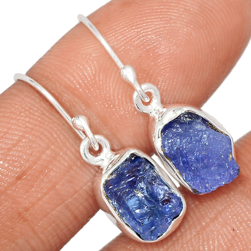 1.1" Tanzanite Rough Earrings - TZRE513