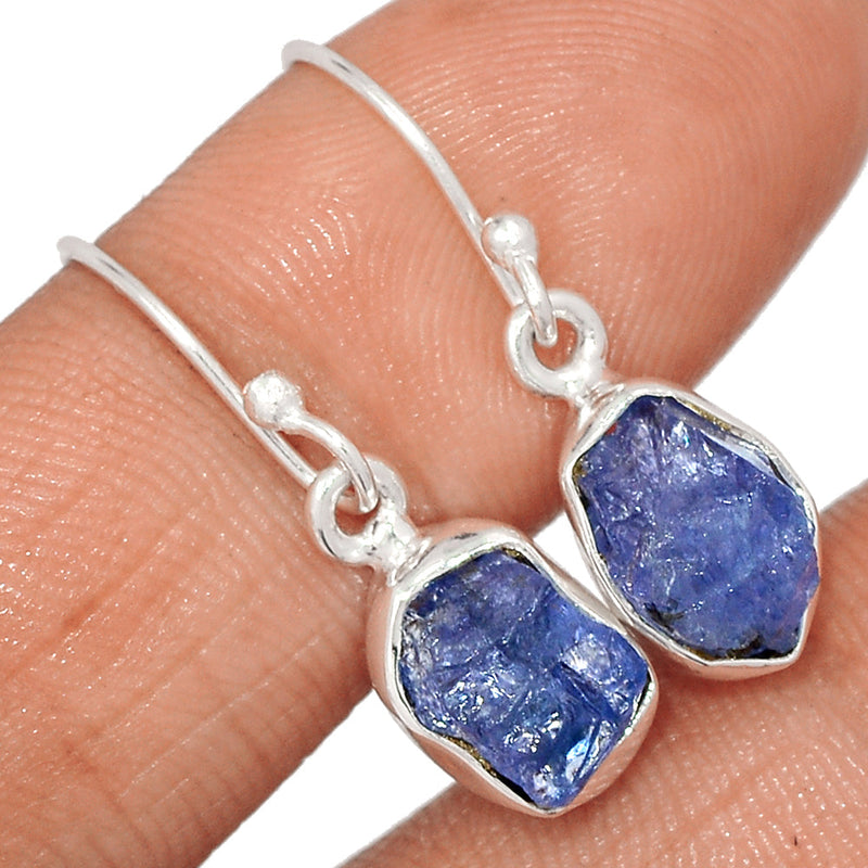 1.1" Tanzanite Rough Earrings - TZRE514