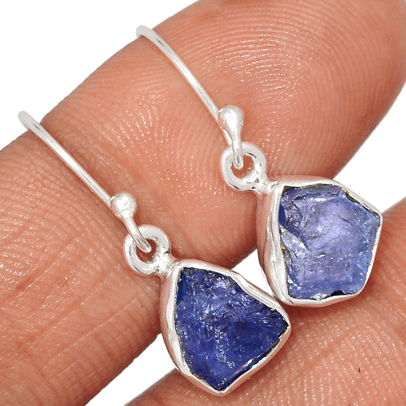 1.1" Tanzanite Rough Earrings - TZRE524