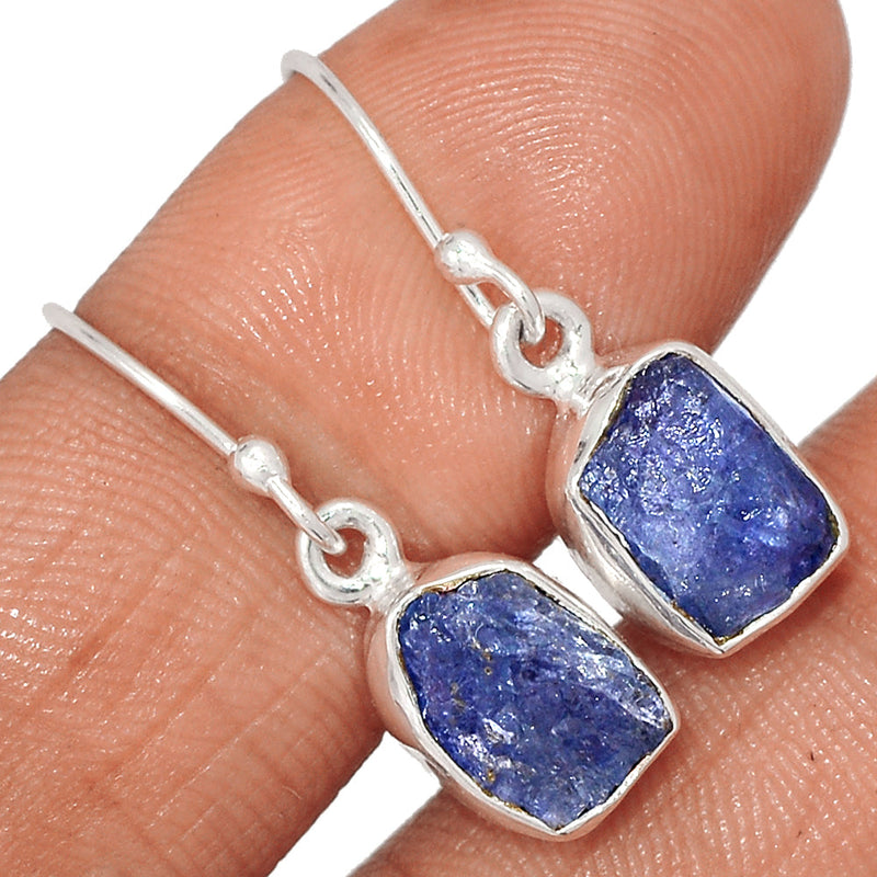 1.1" Tanzanite Rough Earrings - TZRE525