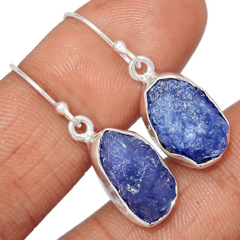 1.2" Tanzanite Rough Earrings - TZRE536