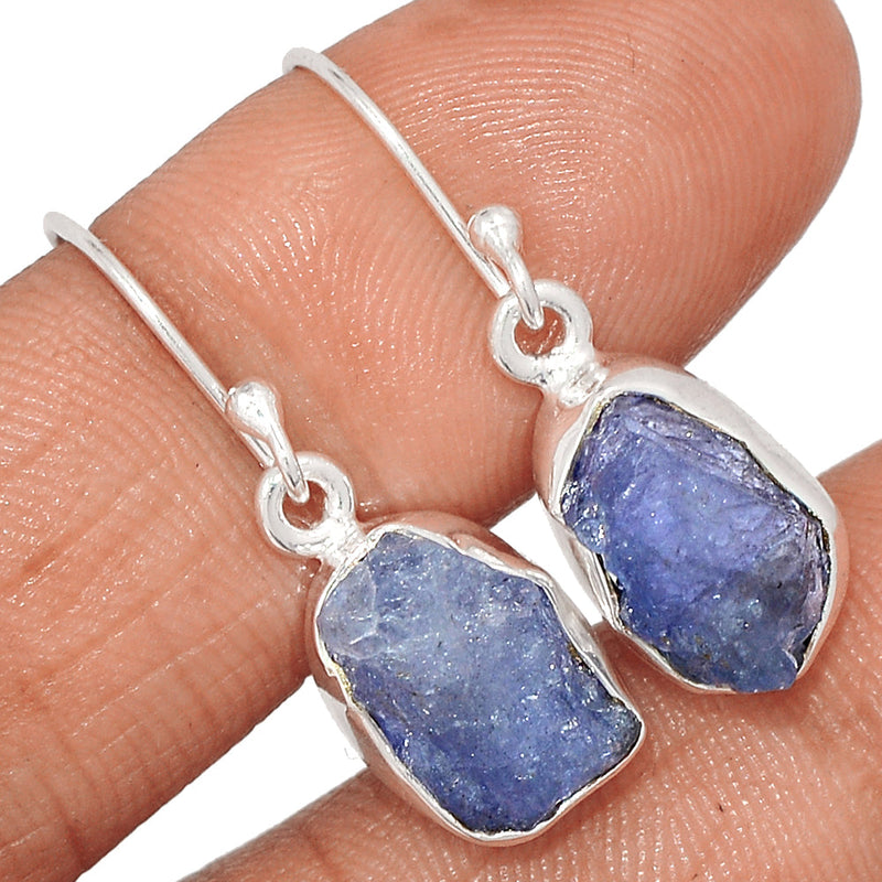 1.2" Tanzanite Rough Earrings - TZRE538