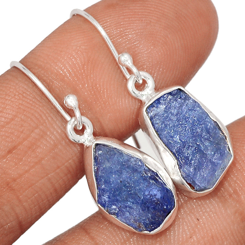 1.3" Tanzanite Rough Earrings - TZRE544