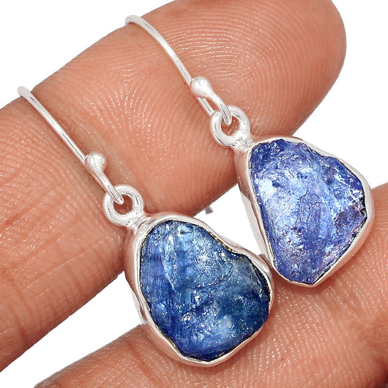 1.2" Tanzanite Rough Earrings - TZRE556