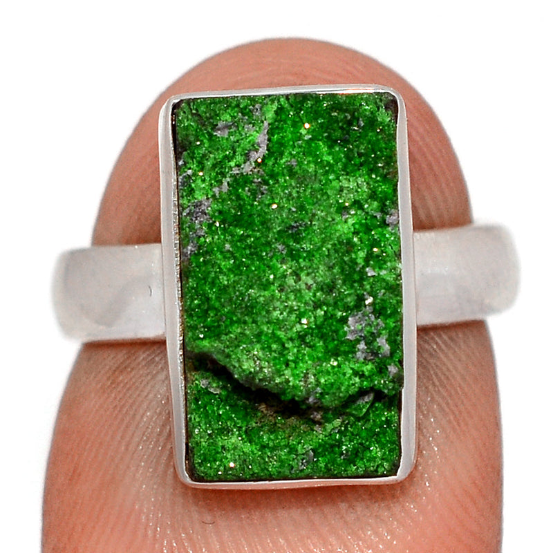 Uvarovite Green Garnet Ring - UGGR309