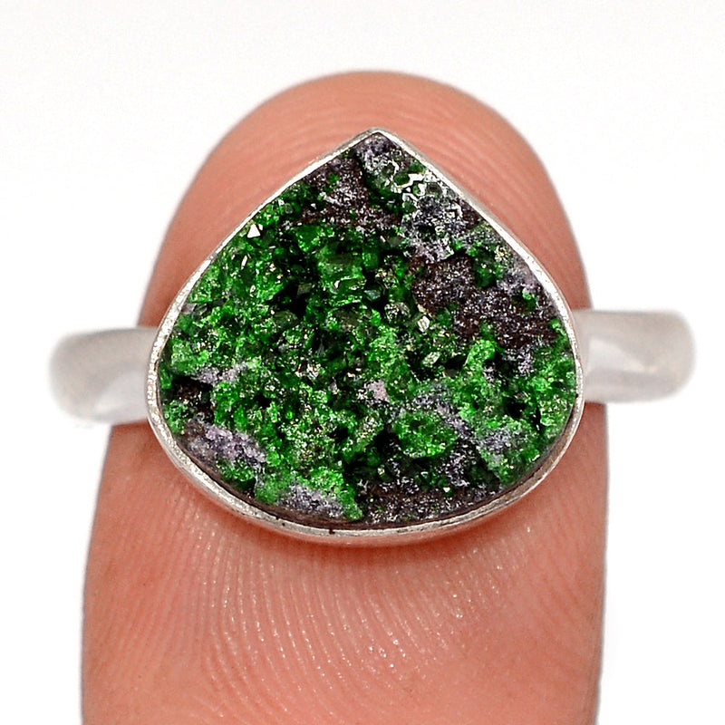 Uvarovite Green Garnet Ring - UGGR324