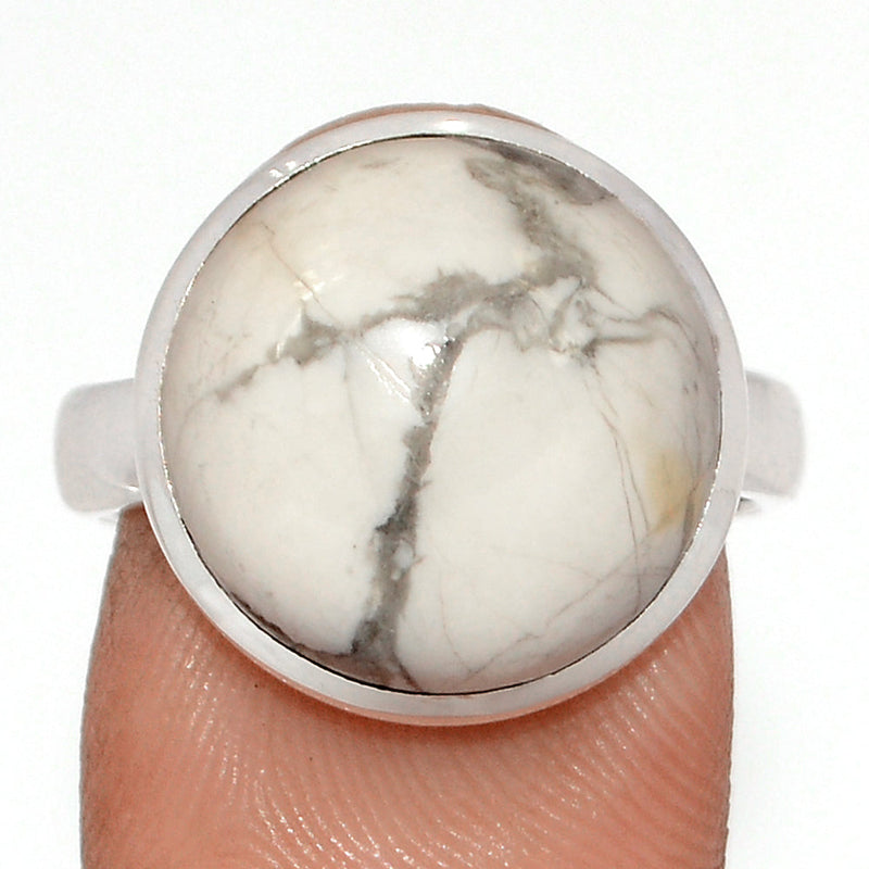 White Howlite Ring - WHOR686