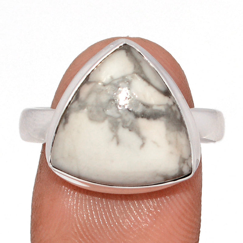 White Howlite Ring - WHOR696