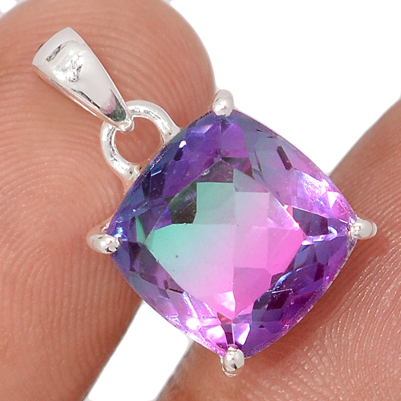 0.8" Claw - Treated Watermelon Tourmaline Quartz Pendants - WTQP12