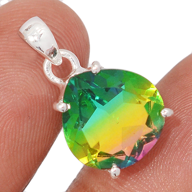 0.8" Claw - Treated Watermelon Tourmaline Quartz Pendants - WTQP8